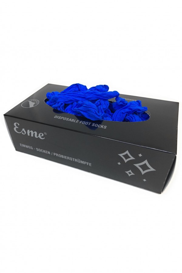 Sosete de unica folosinta culoare ALBASTRA - 100 buc / cutie